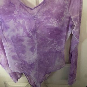 Mesh purple onesie